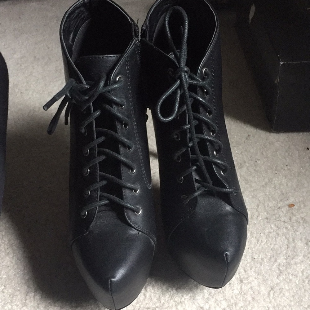 Charlottes Russe Black Heel Booties!